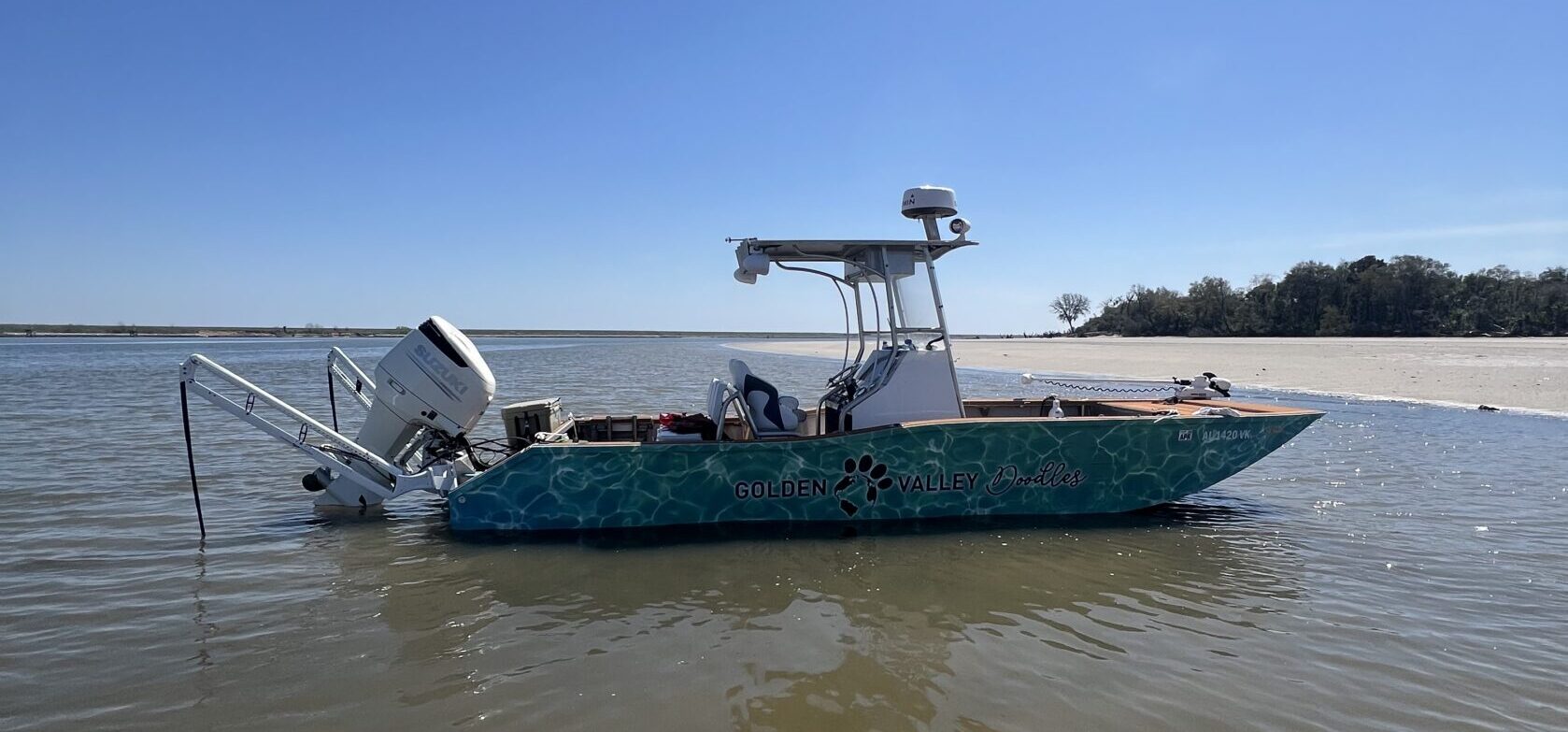 24' Nerowalker, Beached at Shark Tooth Island; Low Country Drifters