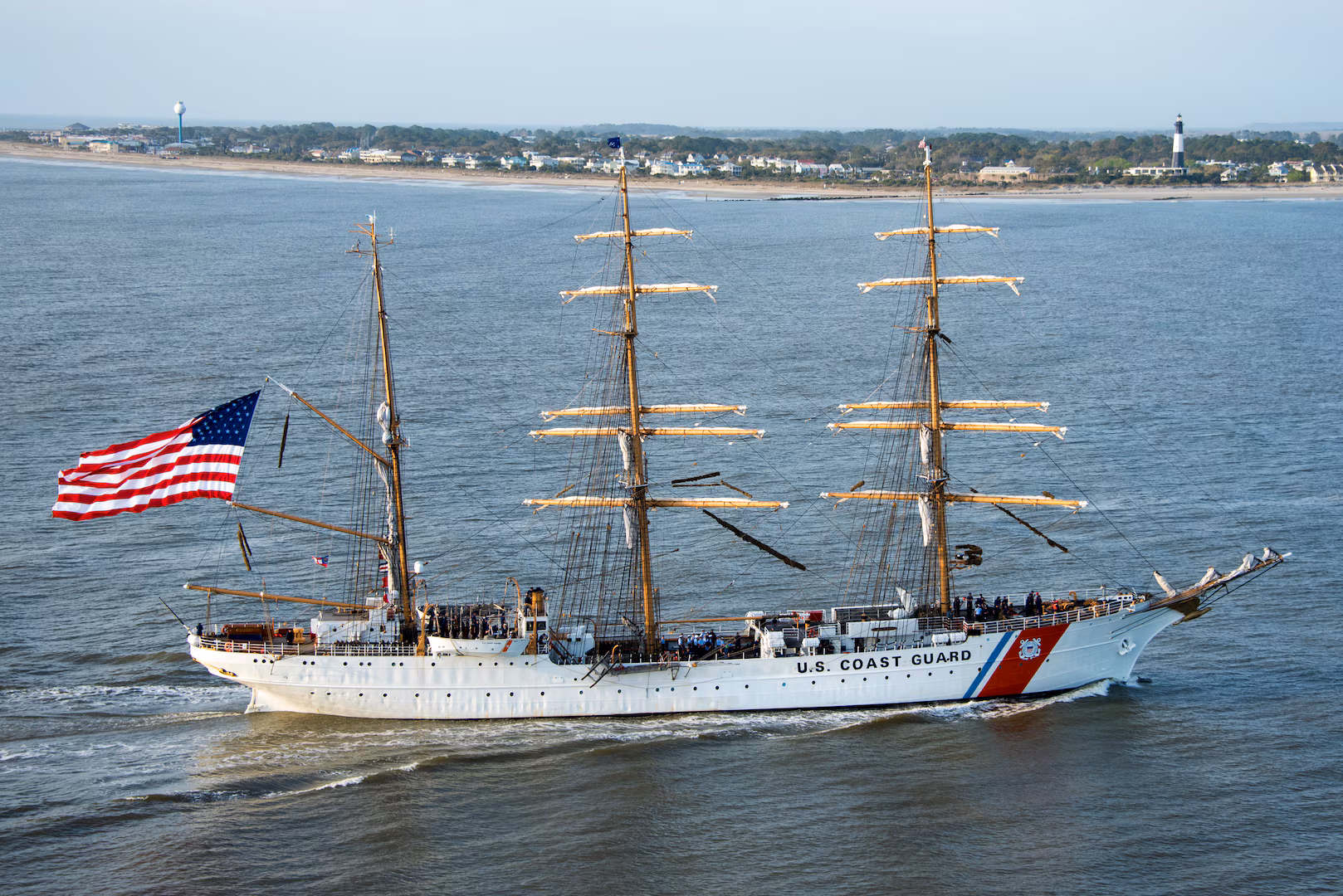 USCGC Eagle on the Savannah River