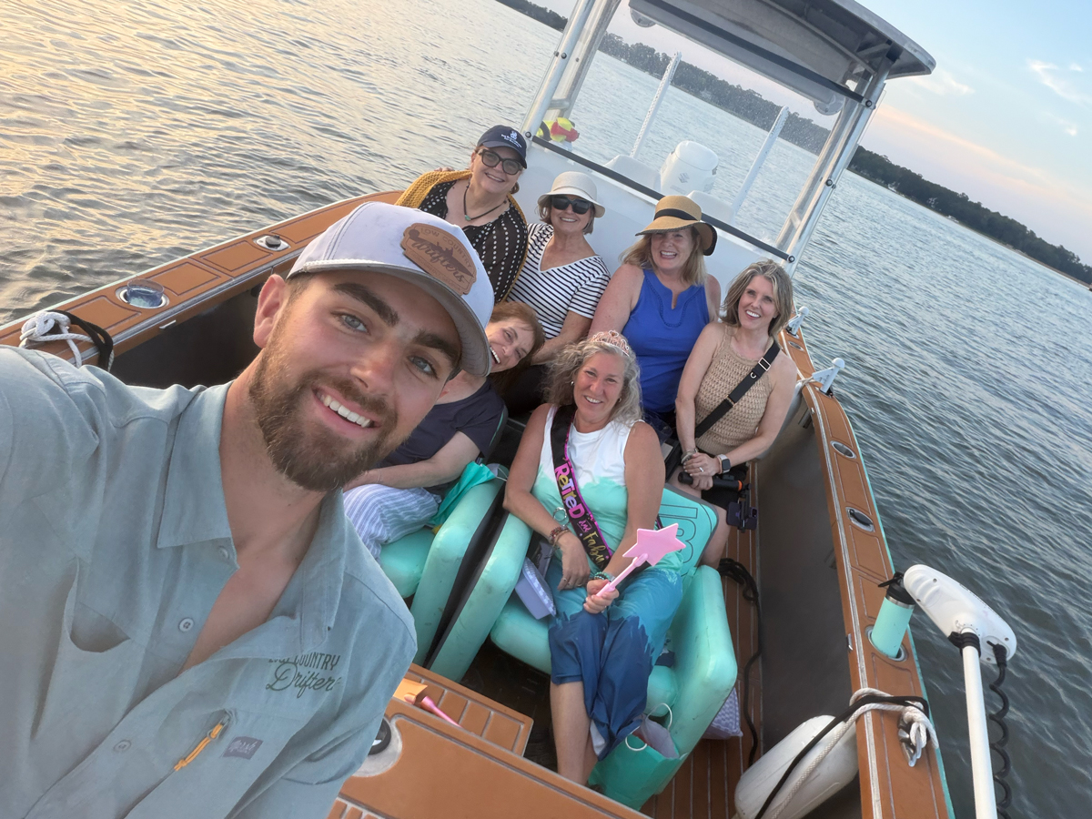 26_Friends-from-Minnesota-celebraing-with-a-sunset-tour 26 Friends from Minnesota celebraing with a sunset tour • Low Country Drifters, Savannah Boat Tours